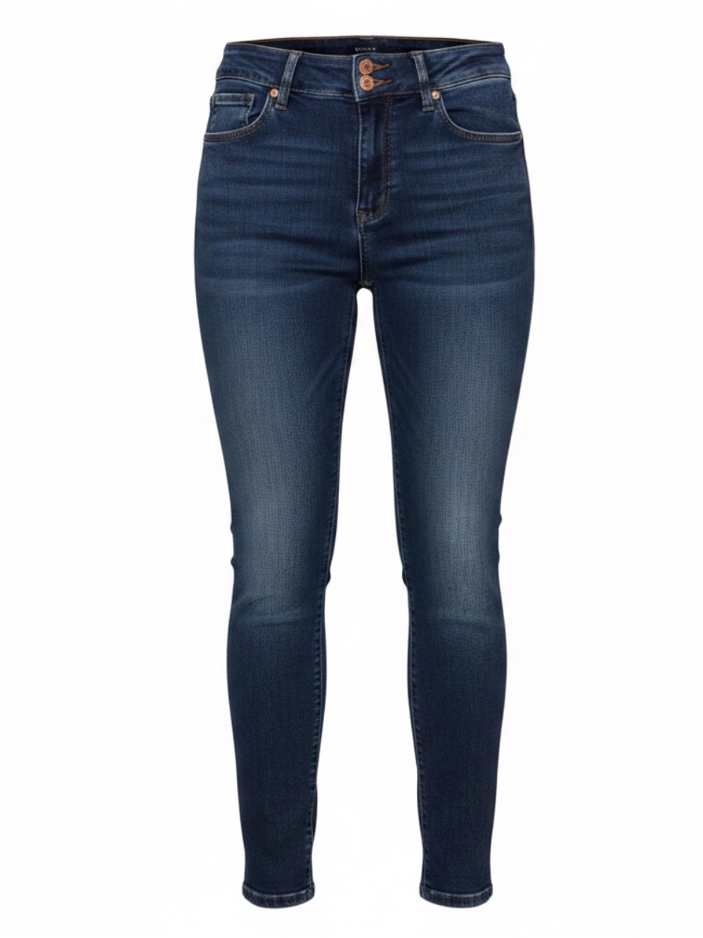 High-Rise Dark Indigo Skinny Jeans - Women